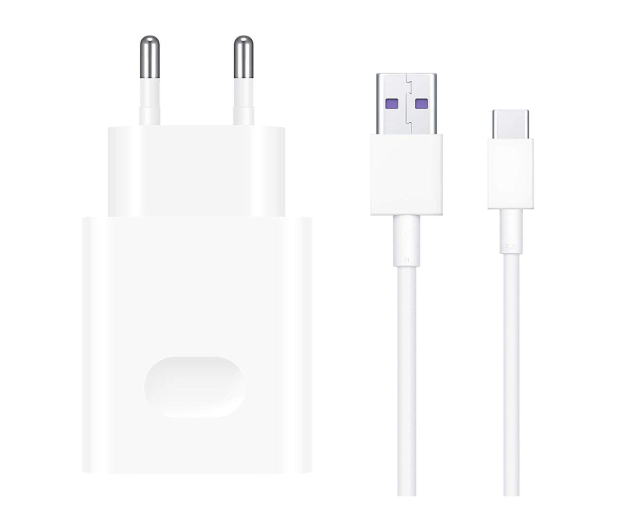 HUAWEI CP84 SC 1xUSB + kabel USB - USB-C biała - 473315 - zdjęcie